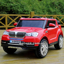 Детский электромобиль M 3107 EBLR-3, кожаное сиденье